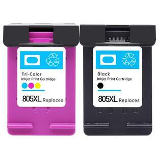 【墨道原装】适用HP/惠普805墨盒XL黑色彩色打印机可加墨大容量家用连供连喷墨水套装