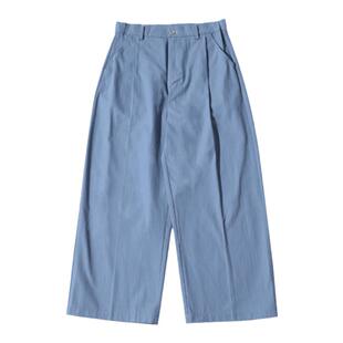 【249元任选3件】秋冬休闲人字纹兜感阔腿大直筒落脚面工装裤