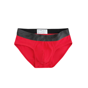 2条装男士三角内裤低腰螺纹棉U凸性感舒适透气纯色青年底裤头包邮