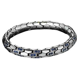 925纯银手链男款小众锆石蛇纹手镯欧美复古手环男女生手饰高级感