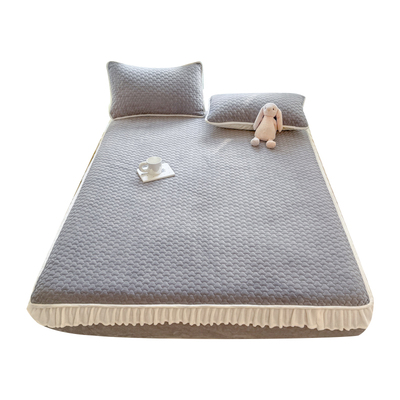 冬天加绒床笠牛奶绒冬季珊瑚绒床罩保暖法兰绒全包防滑床单保护套