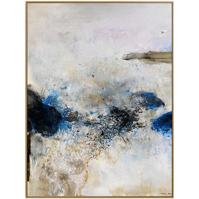 不够艺术赵无极抽象风竖版装饰画