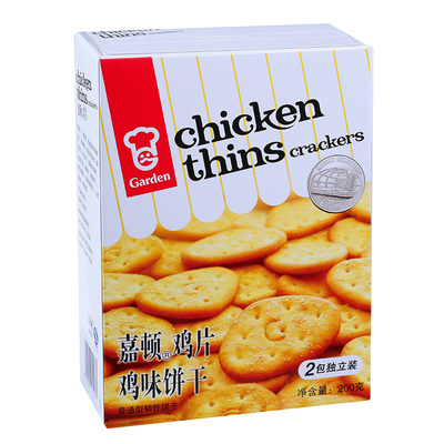 嘉顿蒜香味鸡片饼干200克零食