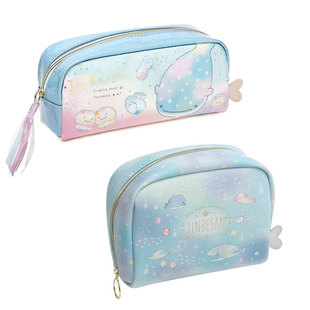 限定款日本SAN-X鲸鲨先生系列文具套装笔袋 便签本 便利贴 橡皮