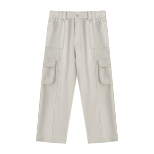 梵朵大码女装16607秋冬韩版时髦百搭加绒工装裤高级感休闲阔腿裤