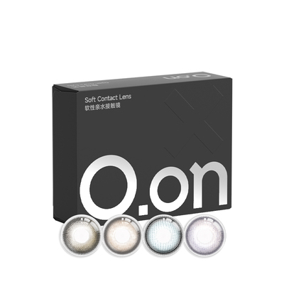 OON半年抛美瞳小直径2片装社交系列三明治彩色隐形眼镜旗舰店正品