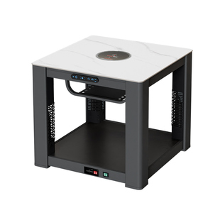 富炬2025新款电暖桌电暖炉电烤炉烤火桌家用正方形桌茶几一体客厅