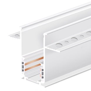 白色磁吸轨道防开裂LED全光谱嵌入式无主灯客厅家用磁吸泛光灯条