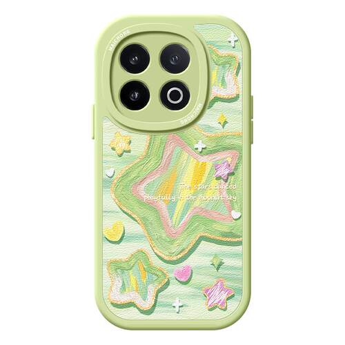 适用iqoo13手机壳女款iqoo11s保护套硅胶10pro全包防摔vivo爱酷9小羊皮neo8pro软外壳潮7se竞速版5油画12星星