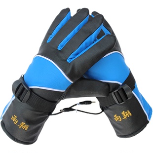 电动车双面加热手套骑行保暖男士防寒智能充电发热电瓶车女士冬季