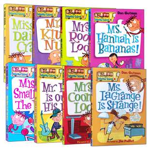 疯狂学校第一季1-8册 英文原版 My Weird School 1-8 Book 校园题材经典初级章节桥梁书 美国小学推荐读物英文版儿童文学小说