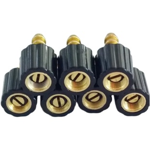 车载充气泵美式螺纹气嘴转接头汽车打气泵配件弯头轮胎头夹鼠尾