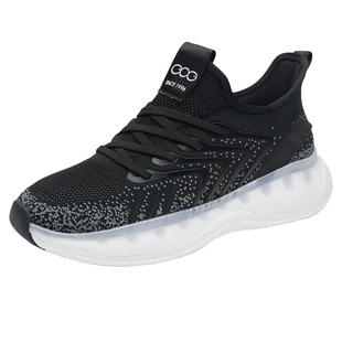 高哥增高鞋厚底爆米花软底男鞋轻便飞织椰子鞋子男士内增高运动鞋