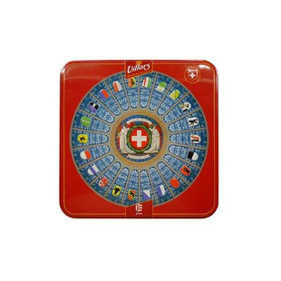 瑞士代购零食礼品 Villars复古铁罐精装黑巧克力混装金属礼盒200g