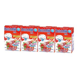 泰国进口达美儿童酸奶整箱草莓蓝莓橙子dutch mill混合味90ml*16