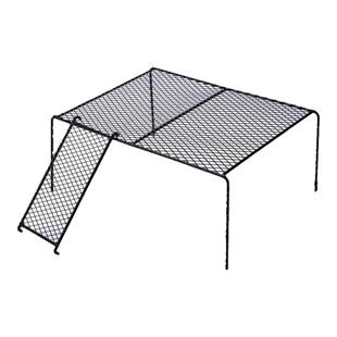 卢丁鸡造景用品喂食器食盒水壶架子卢丁鸡宠物饲养置物平台小桌子