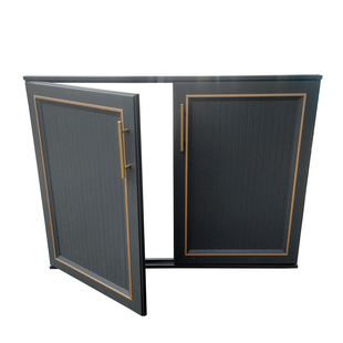 定做橱柜门全铝带框门板免打孔安装瓷砖大理石柜体户外洗手池柜门