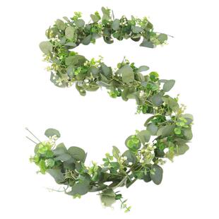 仿真绿植尤加利藤条家居装饰仿真藤条桉树叶藤蔓绿色植物吊顶装饰