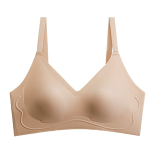 超薄款无痕裸感内衣女大胸显小软支撑防下垂收副乳2025新款文胸罩