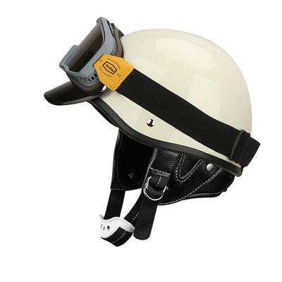 德国qudas复古半盔夏季机车