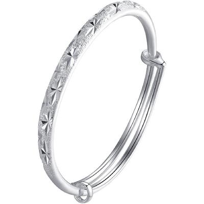 礼物纯银手镯送妈妈精美礼盒包装