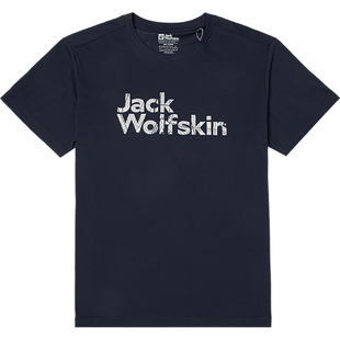 Jack wolfskin/狼爪正品新款男士休闲复古短袖5823312-1010