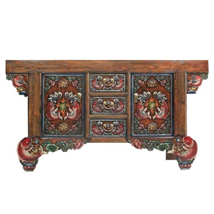 【大宅门出品】神台供桌条案玄关台新中式佛柜供案雕花现代家具