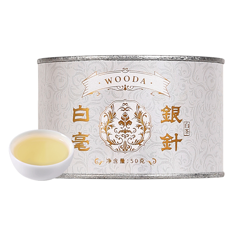 烏噠福鼎白茶白毫銀針高山春芽毫香四溢正宗特級(jí)白毫銀針茶葉50g