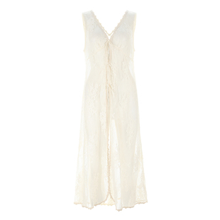 【明星同款】wana try蕾丝连衣裙马甲式长裙叠穿神器早秋新款女