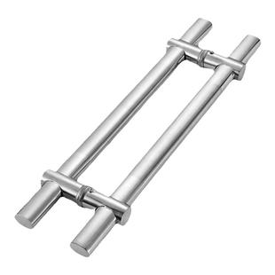 加厚玻璃门304不锈钢大门拉手可调节办公室门圆管推拉门把手大全