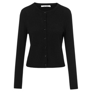 朗姿莱赛尔天丝上衣复古风高级感宽松针织开衫毛衣2025年秋季新款