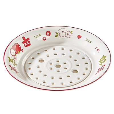 陶瓷家用釉下彩餐具饺子盘