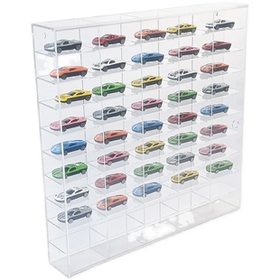 风火轮合金小汽车收纳盒tomica车模展示架多美卡透明亚克力展示柜