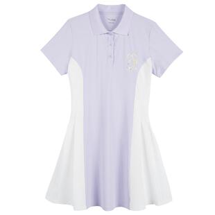 安踏儿童女童针织连衣裙2025夏季新款大童凉感运动裙子舒适女长裙