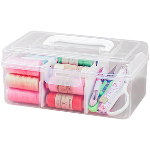 针线盒家用家庭宿舍便携手提针线包针线补手缝缝衣针缝纫线收纳盒