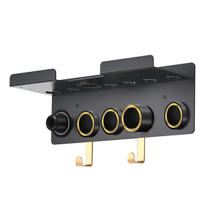 适用dyson吹风机一体收纳架戴森卷发棒挂架支架免打孔置物架架子