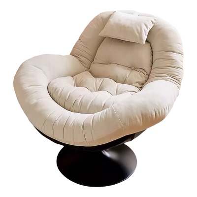 设计师新款客厅单人沙发椅可旋转