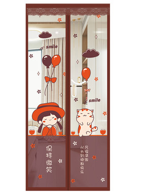 加宽魔术贴防蚊纱门磁吸超越家居