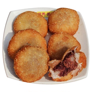 油炸糕东北老式油炸糕点木糖醇特色小吃 红豆馅8个袋包邮油炸小吃