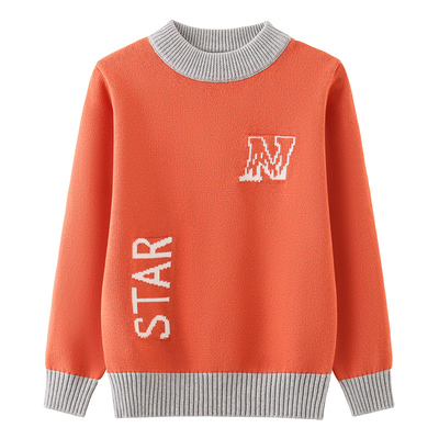 男童毛衣秋冬新款纯棉针织打底衫