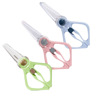 busybear宝宝辅食陶瓷剪刀婴幼儿食物研磨剪便携外带小剪刀剪肉