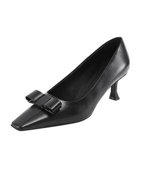 FERRAGAMO蝴蝶结扣饰高跟鞋