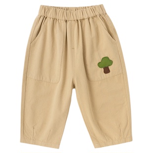 嘟嘟家男童裤子儿童休闲裤纯棉春装女童长裤春装宝宝春季童装新款