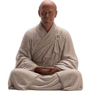 久造陶瓷弘一法师人物摆件新中式禅意四大高僧家居桌面装饰工艺品