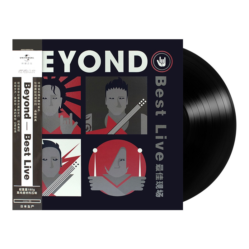 正版 Beyond黑胶唱片 best live 最佳现场专辑lp 演唱会现场版