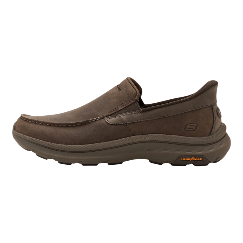 Skechers/斯凯奇乐福鞋男鞋一脚蹬健步鞋易穿脱免提支撑缓震春季