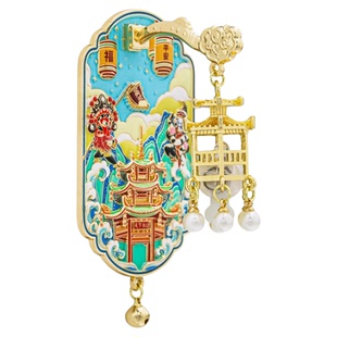 汕头地标宫灯冰箱贴定制金属灯笼磁贴中国城市广州文创旅游纪念品