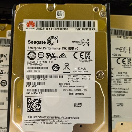 华为 300G ST300MP0005 12G 15K 2.