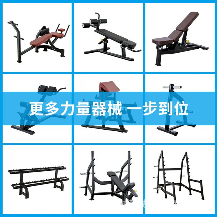 杠铃架举重床商用 卧推架家用健身器材举重架哑铃凳 可调节深蹲架