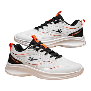 双星皮面休闲男鞋2025秋冬新款男式防水运动鞋轻便黑色学生跑步鞋